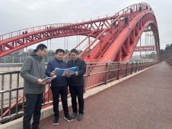 市审计局踏勘中心城区市政路桥建设工程